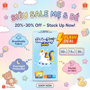 TÃ QUẦN BABYJOY - SIÊU THẤM HÚT, CHỐNG HĂM HIỆU QUẢ