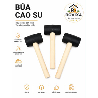 Búa Cao Su Cán Gỗ Đóng Gạch Lát Sàn Gõ Gạch Lắp Đặt Nội Thất Không Làm Trầy Bề Mặt