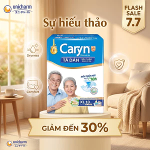 TẤM ĐỆM LÓT CARYN LOẠI MỎNG NHẸ XL14 (14 MIẾNG) - KÍCH THƯỚC LỚN 60X70CM, KHÁNG KHUẨN AG+