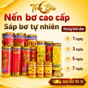 ĐÈN CẦY NẾN BƠ (1 ngày - 5 ngày - 7 ngày) – CHÁY ĐỀU, SÁNG BỀN