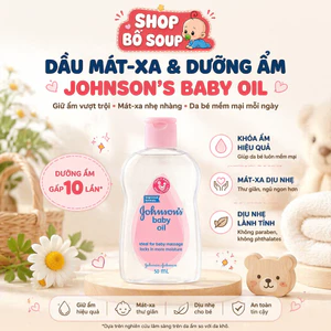 Dầu mát xa dưỡng ẩm Johnson's baby oil 50ml