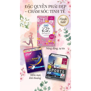 🌸 BĂNG VỆ SỊNH SOFY ORGANIC COTTON 100% - NHẬP KHẨU NHẬT BẢN 🌸