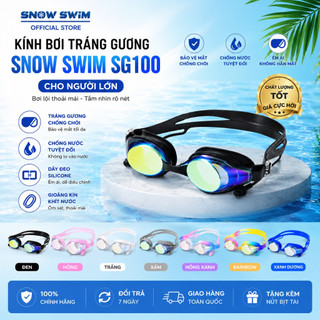 Kính bơi tráng gương chống lóa Snow Swim SG100 giá rẻ nhưng chất lượng tốt