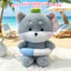 Gấu Bông Bộ Sưu Tầm 3 Cún Đi Biển 25cm - Siêu Mềm Quà Tặng Dễ Thương, Độc Đáo
