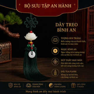 [BST An Hành 3] Khánh Treo Xe Ô Tô Gỗ Hoàng Dương Khắc Hoa Sen