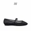 LƯỚI Flats Charisma-Màu Đen- Giày búp bê lưới quai ngang