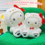 Gấu Bông Hello Kitty Cosplay Gấu Trắng - Thú Nhồi Bông Siêu Mềm Cao Cấp Quà Tặng Dễ Thương