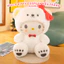 Gấu Bông Hello Kitty Cosplay Gấu Trắng - Thú Nhồi Bông Siêu Mềm Cao Cấp Quà Tặng Dễ Thương