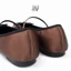 BALLET Flats Charisma-Màu Nâu-Giày búp bê chất liệu satin