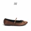 BALLET Flats Charisma-Màu Nâu-Giày búp bê chất liệu satin