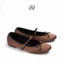 BALLET Flats Charisma-Màu Nâu-Giày búp bê chất liệu satin