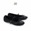 BALLETS Flats Charisma-Màu Đen-Giày búp bê chất liệu satin