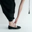 BALLETS Flats Charisma-Màu Đen-Giày búp bê chất liệu satin