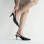 DẠ VŨ Slingback Heels Charisma-Màu Đen-Giày nữ cao gót
