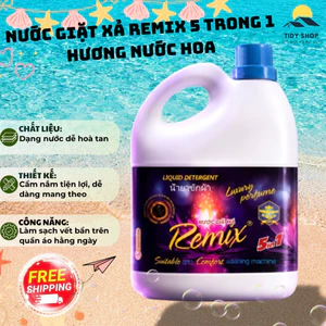 Nước Giặt Xả Remix 5 Trong 1 Hương Nước Hoa, Giặt Sạch, Lưu Hương, Mềm Vải, Phù Hợp Giặt Máy, TIDY SHOP