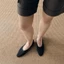 KHANH Flats Charisma-Màu Đen-Giày búp bê chất liệu lưới