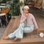 MÙA Flats Charisma-Màu nâu-Giày búp bê chất liệu da lộn