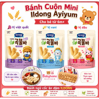 Bánh CUỘN MINI ildong Hàn Quốc 10m+ đủ vị