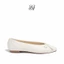NÕN Flats Charisma-Màu Trắng-Giày búp bê có nơ
