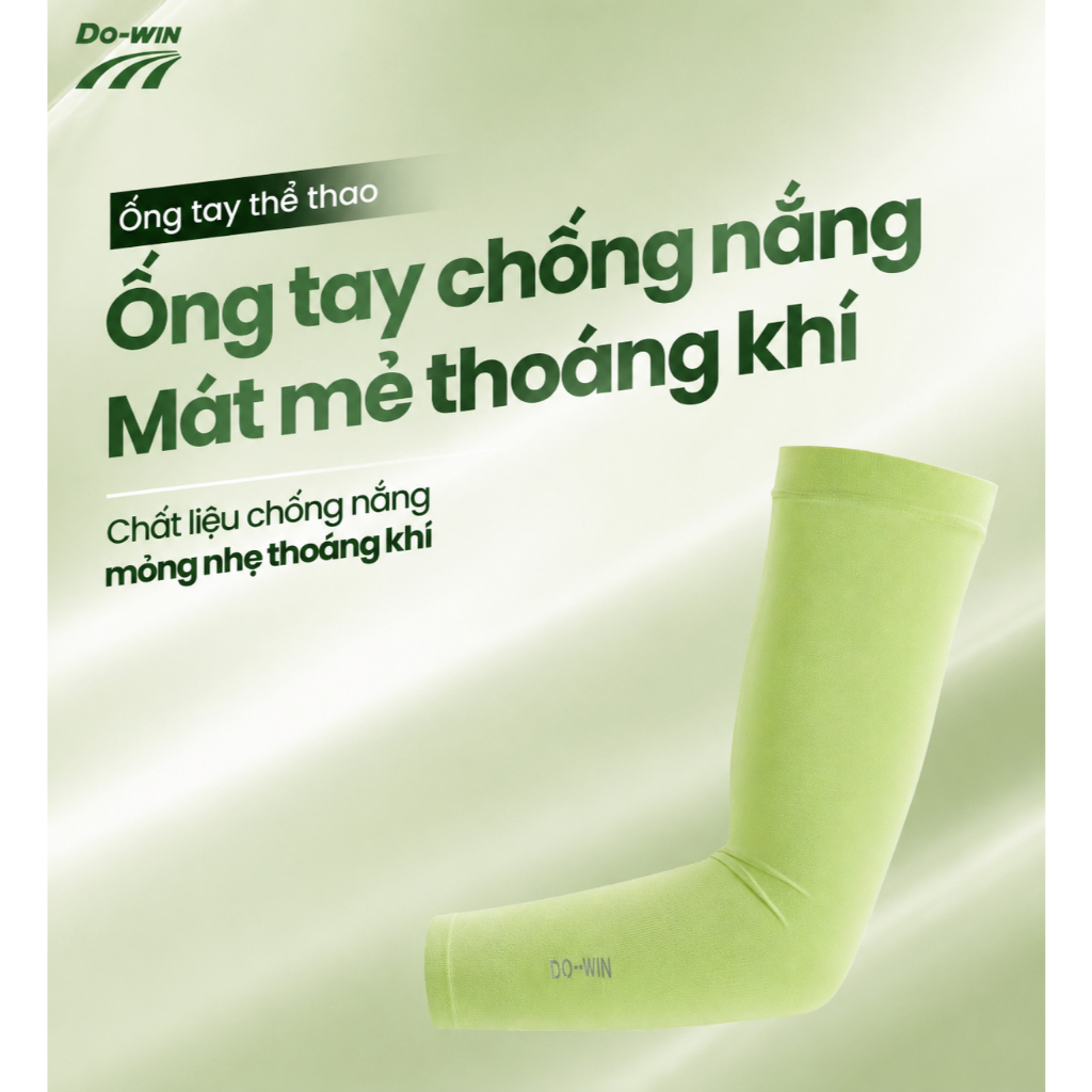 Ống tay chạy bộ Do-win Ống tay chống nắng, thoáng khí và co dãn 4 chiều phù hợp nam và nữ dowin
