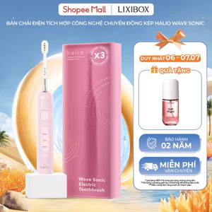 Bàn Chải Điện Tích Hợp Công Nghệ Chuyển Động Kép Halio Wave Sonic Electric Toothbrush