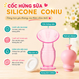 Cốc Hứng Sữa Silicon Coniu Comfort Mềm Mại, Êm Ái Chất Liệu Silicon Tiêu Chuẩn FDA.