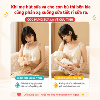 Cốc Hứng Sữa Silicon Coniu Comfort Mềm Mại, Êm Ái Chất Liệu Silicon Tiêu Chuẩn FDA.