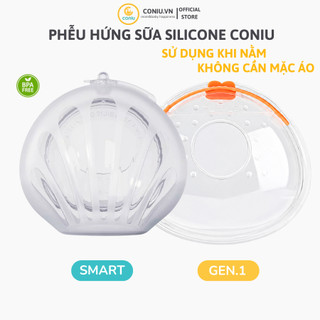 Phễu Hứng Sữa Coniu, Chất Liệu Silicone Cao Cấp, Dùng Được Khi Nằm (Hộp 2 Cái)
