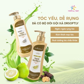 [ QUÀ TẶNG] Dầu XẢ Drsoftly Bưởi Hà Thủ Ô dưỡng tóc mềm mượt, phục hồi hư tổn 500ml