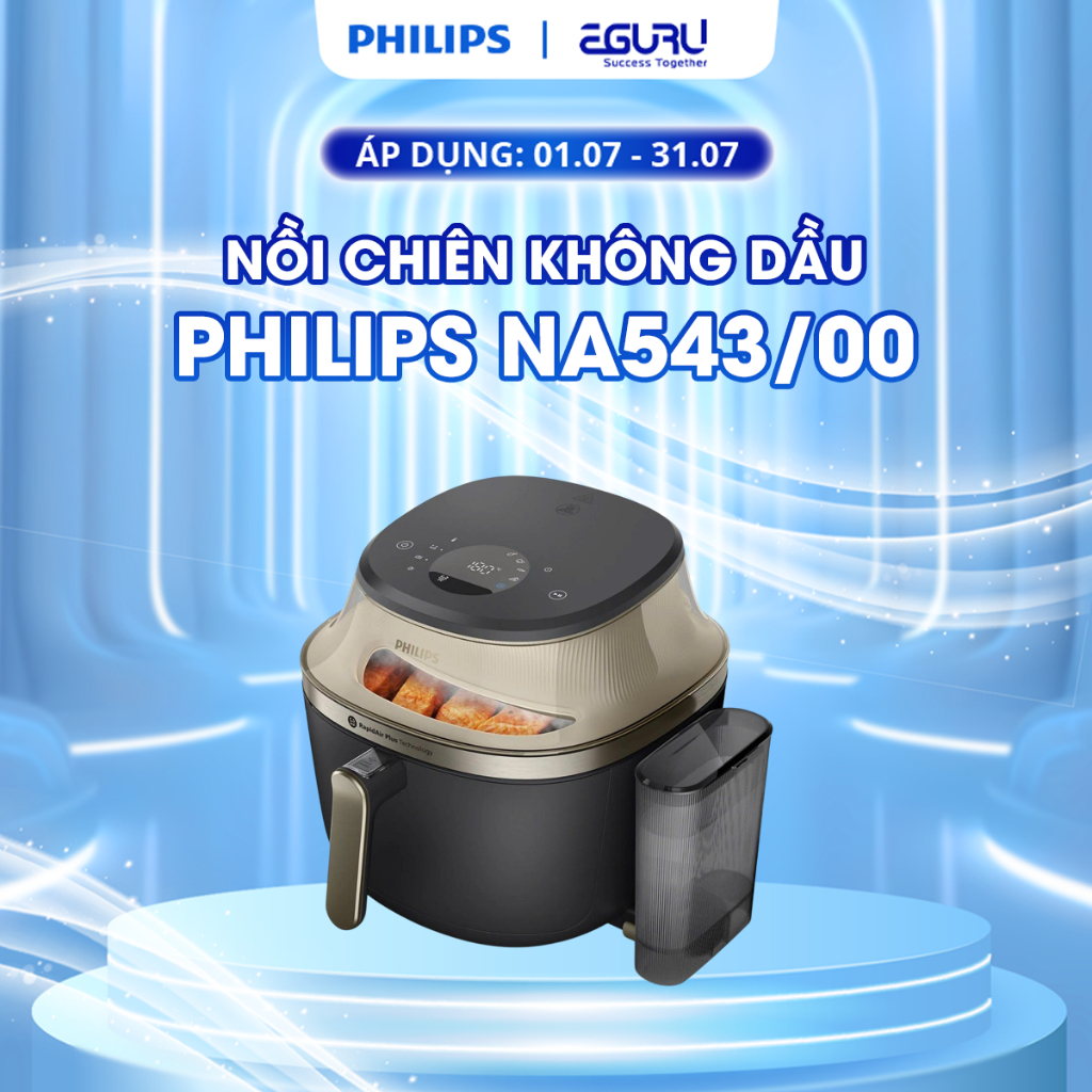 Nồi chiên không dầu Philips NA543/00 7,2L - Hàng chính hãng - Bảo hành 24 tháng