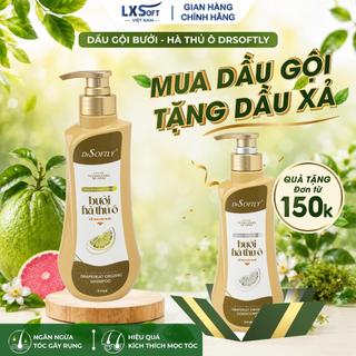 [ TẶNG DẦU XẢ 500ML] Dầu Gội Bưởi & Hà Thủ Ô DrSoftly Sạch Gàu Giảm Rụng Tóc - giúp tóc chắc khoẻ óng mượt 500ML