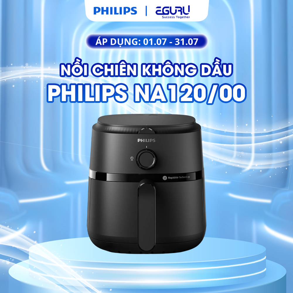 Nồi Chiên Không Dầu Thế Hệ Mới Philips NA120/00 - NA130/00 - NA150/00 - NA230/00 Công Nghệ RapidAir