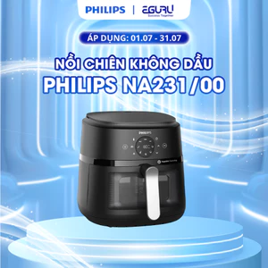 Nồi Chiên Không Dầu Philips NA231/00 6.2L (40.4*30.9*30.8cm) Đa Năng Chính Hãng Bảo Hành 24 Tháng