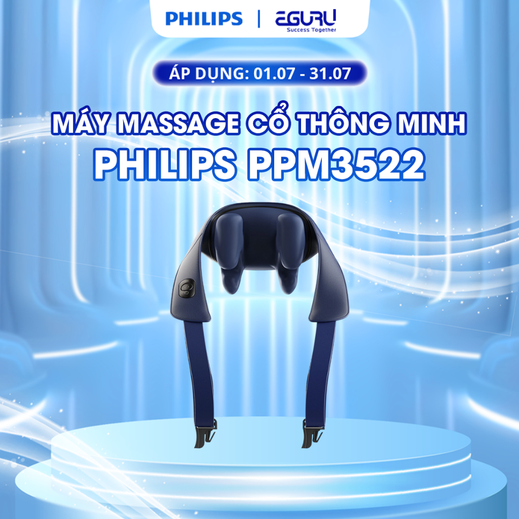 Đai choàng massage cổ vai lưng Philips PPM3522 Tiêu Chuẩn - Bảo hành 24 tháng