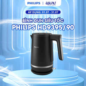 Bình đun siêu tốc 2 lớp 5000 series Philips HD9395/90 - 1.7Lít - 2200W - Hàng Chính Hãng