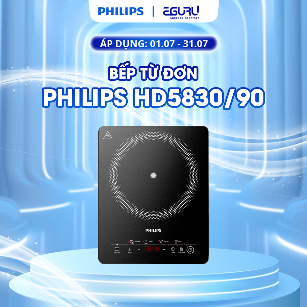 [LIVE] Bếp Từ Đơn Philips HD5830/90 - 2000W - Bảo Hành Chính Hãng 24 tháng - Tiết Kiệm Điện, An Toàn