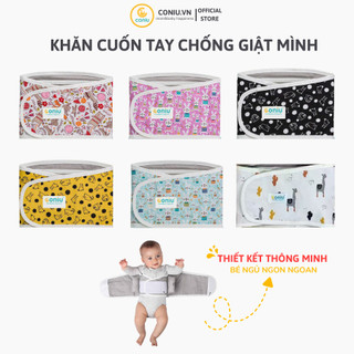 Khăn Quấn Coniu, Ủ Quấn Tay Chống Giật Mình Cho Be Sơ Sinh Ngủ Ngon
