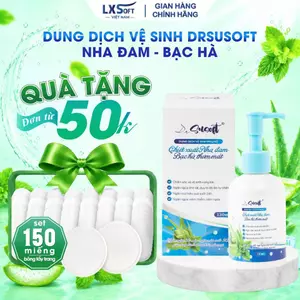 Dung dịch vệ sinh phụ nữ DrSusoft– Nha đam dưỡng ẩm, sạch thoáng tự nhiên, cân bằng độ Ph– 130ml
