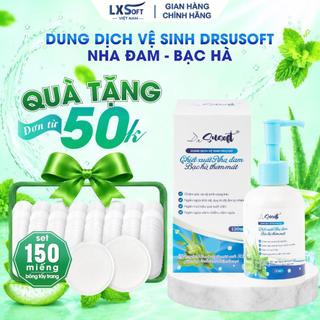 [ Tặng 150M BTT ] Dung dịch vệ sinh phụ nữ DrSusoft– Nha đam dưỡng ẩm, sạch thoáng tự nhiên, cân bằng độ Ph– 130ml