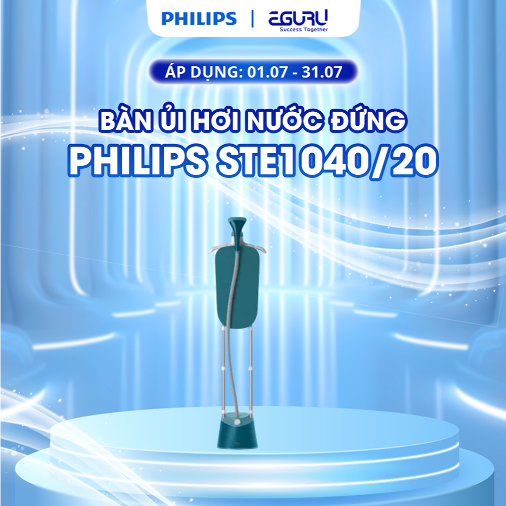 Bàn Ủi Hơi Nước Đứng Philips 1000 series STE1040 /20 1800W - Bảo hành Chính Hãng 24 tháng