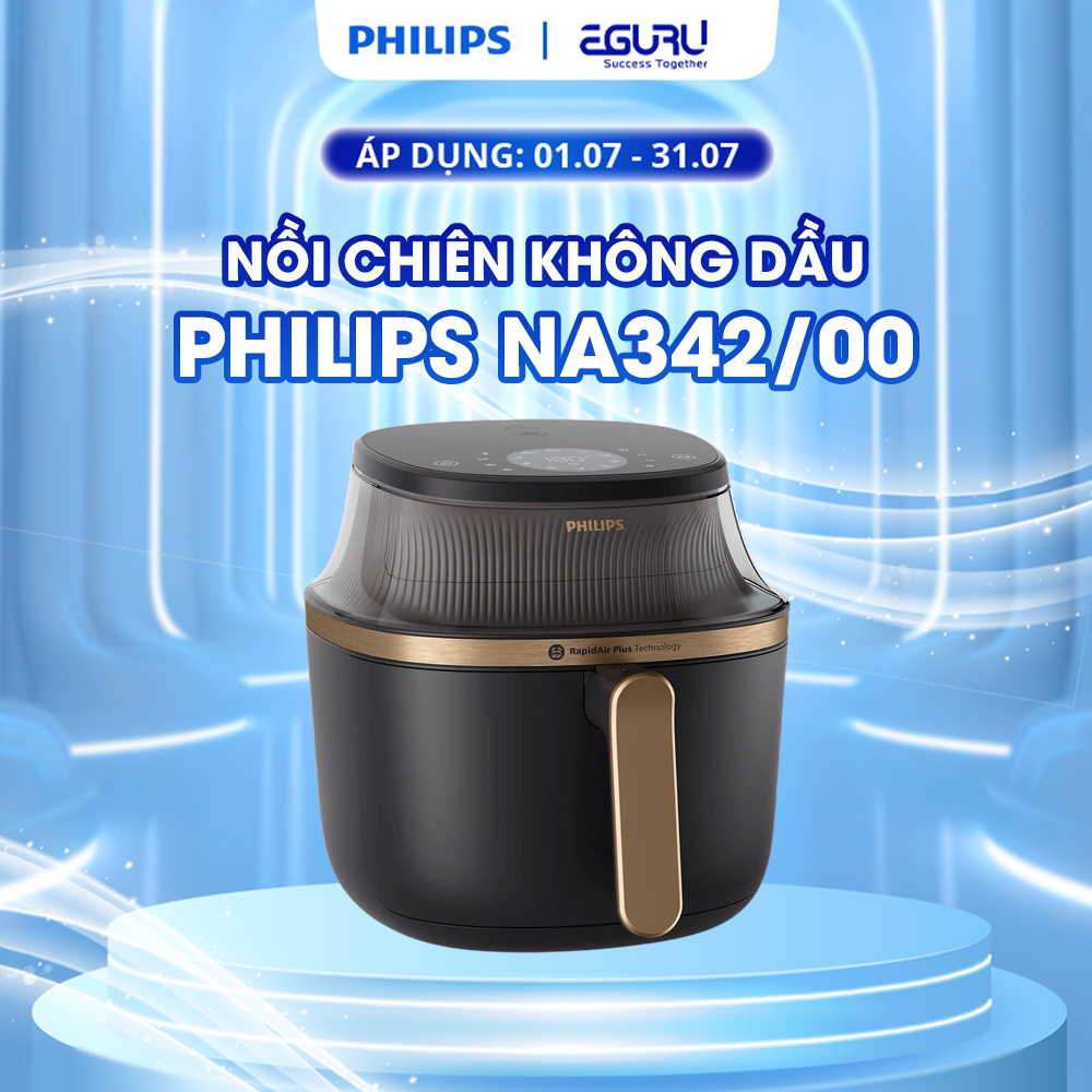 Nồi chiên không dầu Philips NA332 /00 6.2l | NA342 /00 7.2l - Hàng Chính Hãng - bảo Hành 24 Tháng