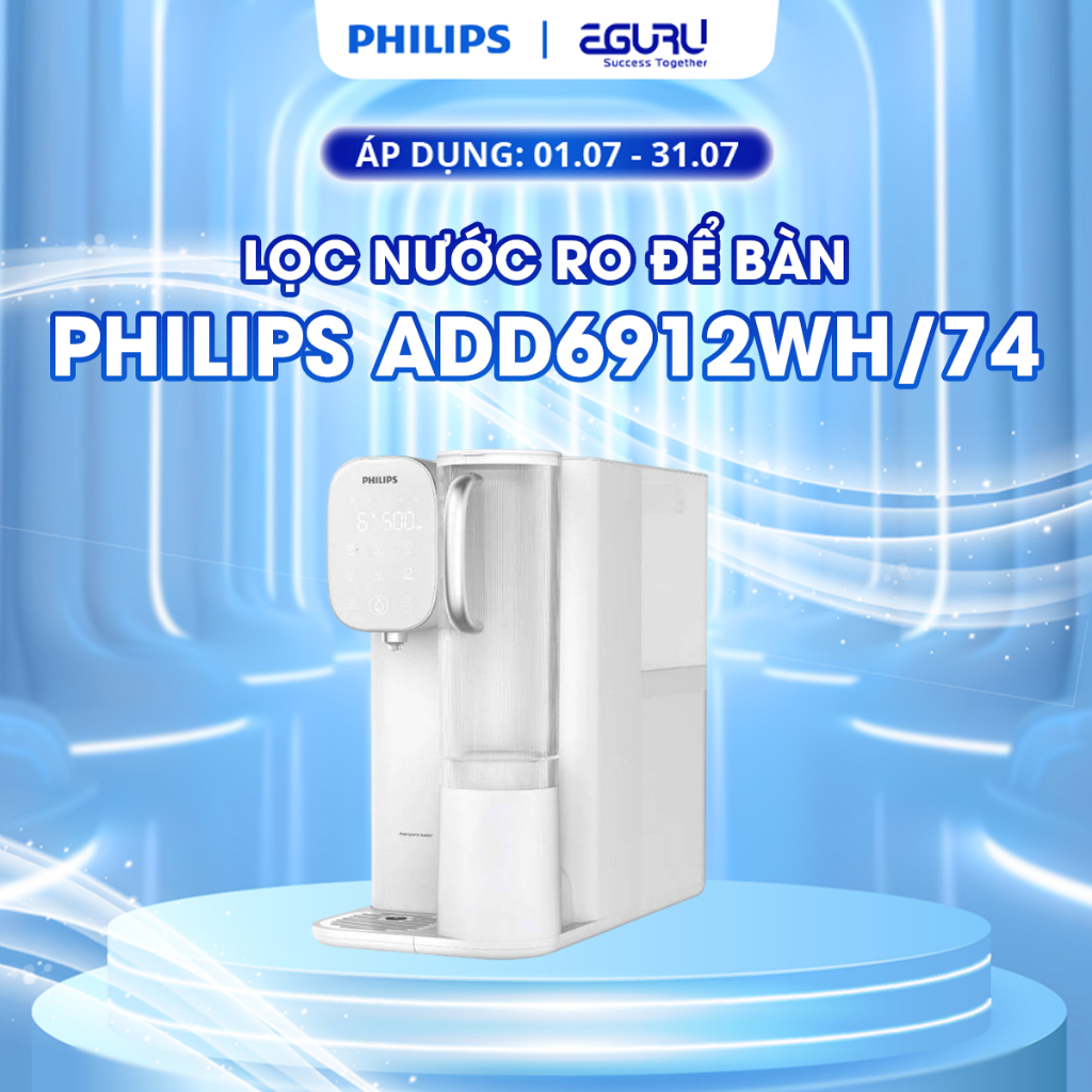 Máy Lọc Nước RO Để Bàn NÓNG-LẠNH PHILIPS ADD6912 Công nghệ lọc Aquaporin Inside®-Bảo Hành 24 Tháng