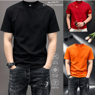 Áo Thun Trơn Nam Cao Cấp CHEPOL Unisex 100% Cotton Thoáng Mát, Thấm Hút, Áo Phông Cổ Tròn Form Oversize BASIC Có BIGSIZE