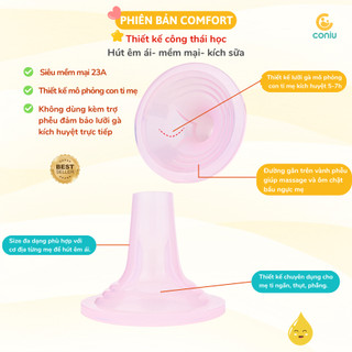 Phễu Hút Sữa Silicon Coniu Hút Êm Ái, Mềm Mại Kích Sữa Hiệu Quả