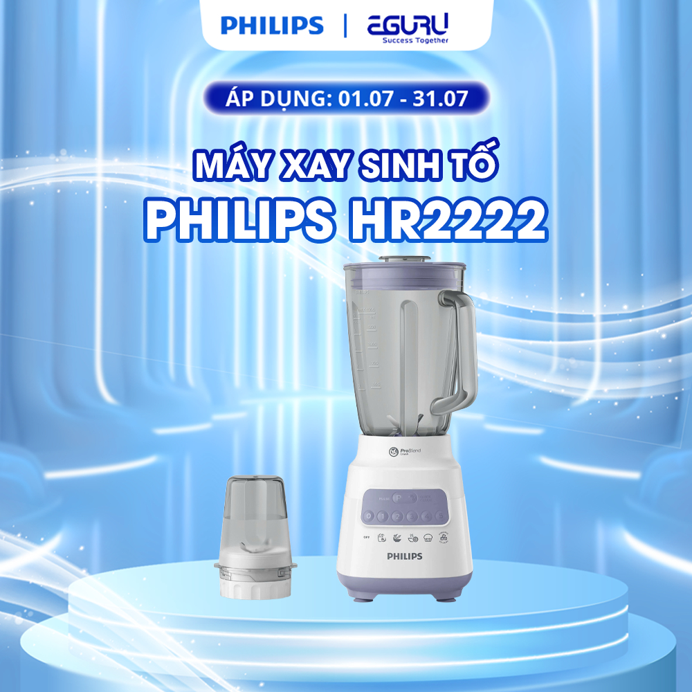 Máy xay sinh tố Philips HR2222/00 - Hàng Chính Hãng _ Bảo Hành 24 Tháng