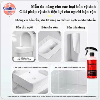 Chai Xịt Tẩy Rửa Bồn Cầu SANIITEC 500ml – Đánh Bay Ố Vàng, Cặn Bẩn, Khử Mùi Nhà Vệ Sinh