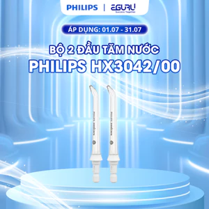 Bộ 2 đầu xịt tăm nước dành cho máy tăm nước làm sạch răng miệng Philips HX3042/00_Hàng chính hãng