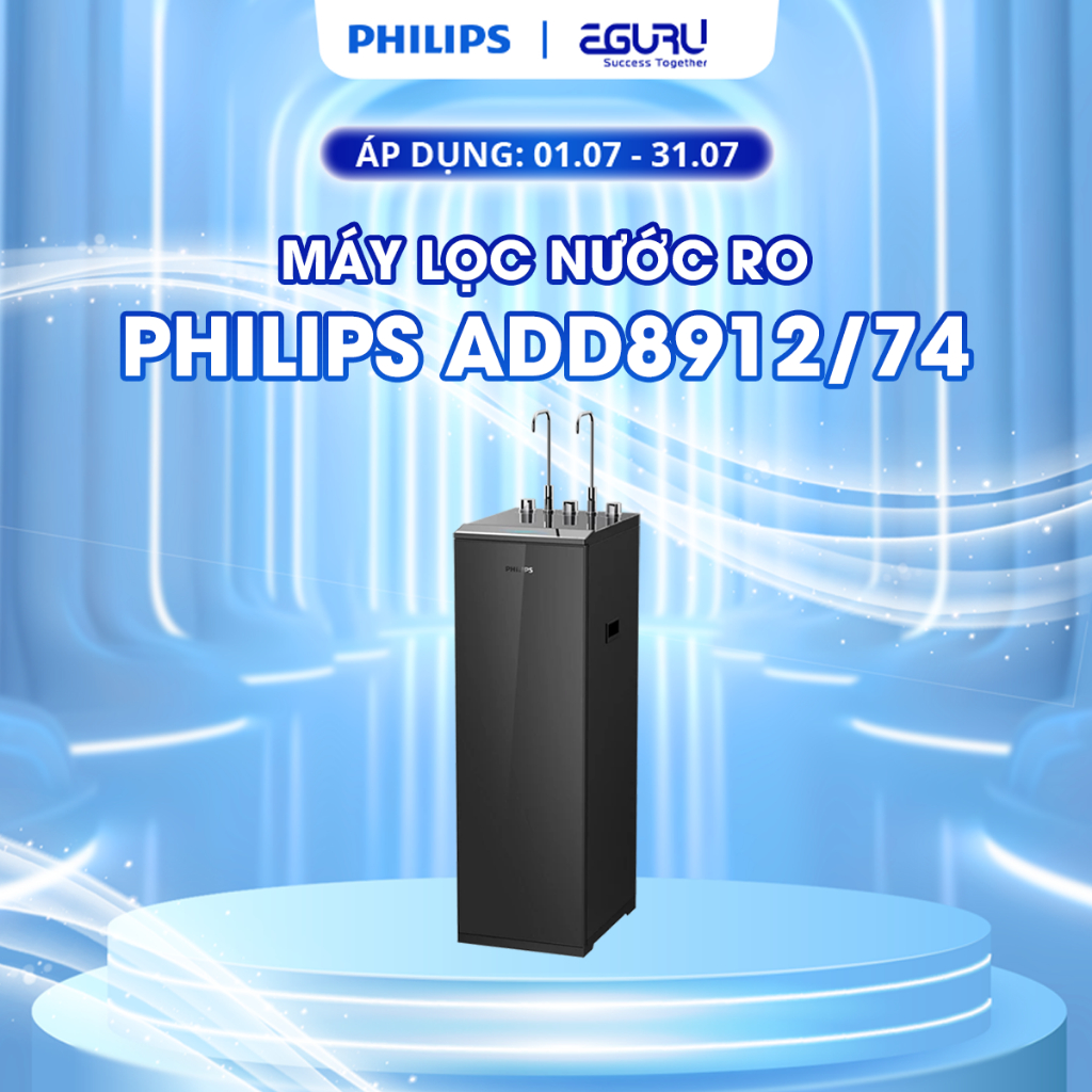 [ MIỄN PHÍ LẮP ĐẶT] Máy lọc nước RO Philips ADD8912/74 - Hàng Chính Hãng - Bảo Hành 24 Tháng