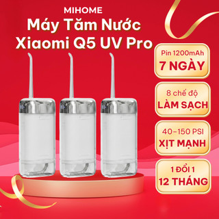 Máy Tăm Nước Xiaomi Q5 UV Pro Khử Khuẩn UV 8 Chế Độ Pin 1200mAh Áp Lực 40-150 PSI