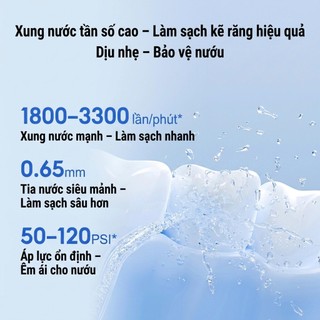 Máy Tăm Nước Xiaomi Q5 UV Pro Khử Khuẩn UV 8 Chế Độ Pin 1200mAh Áp Lực 40-150 PSI